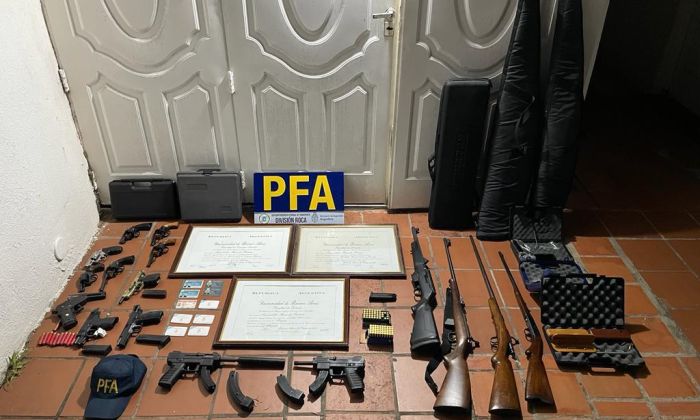 PFA: detienen a falso fiscal, además tenía un arsenal en su casa