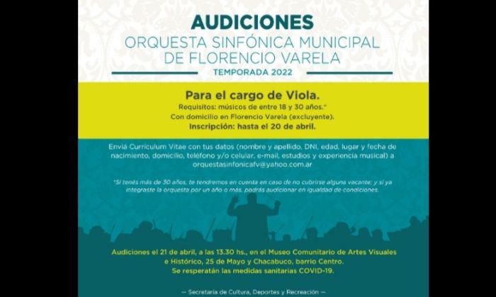 F. Varela:La Orquesta Sinfónica Municipal y una nueva velada musical