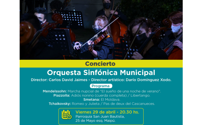 Florencio Varela: Nuevo concierto de la Orquesta Sinfónica Municipal
