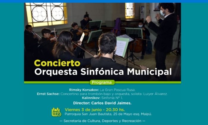 F. Varela: Nueva oportunidad de escuchar en vivo a la Orquesta Sinfónica Municipal
