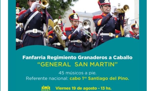 Fanfarria Regimiento de Granaderos a caballo “Gral. San Martín” en Florencio Varela