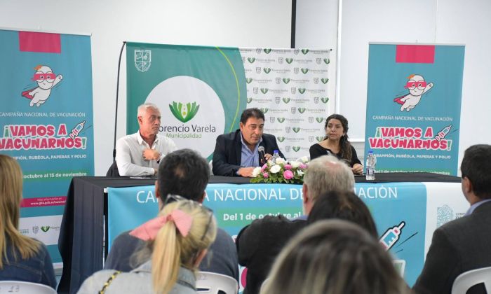 F. Varela: Comenzó la Campaña Nacional “Vamos a Vacunarnos” en Florencio Varela