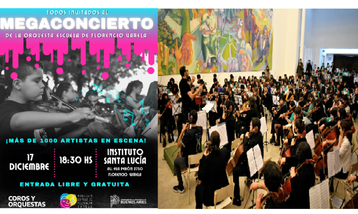 La Orquesta Escuela de Florencio Varela realizará un Megaconcierto multitudinario