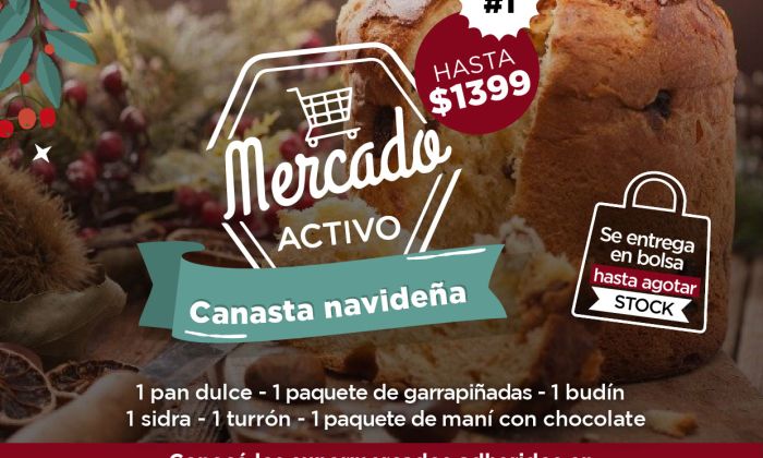 Florencio Varela: Canastas navideñas a precios accesibles en locales adheridos a Mercado Activo