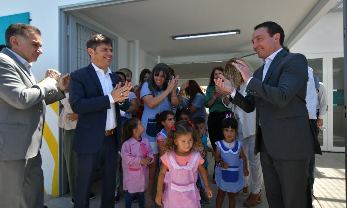 Andrés Watson y Axel Kicillof inauguraron el Jardín Nº948 en Florencio Varela