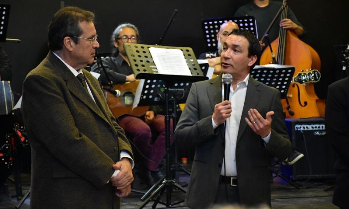 F. Varela - Andrés Watson y Tristán Bauer inauguraron la ampliación de la Casa de la Cultura