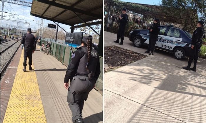 F. Varela - La Policía Federal detuvo a cinco hombres por pelearse en la estación  de Bosques