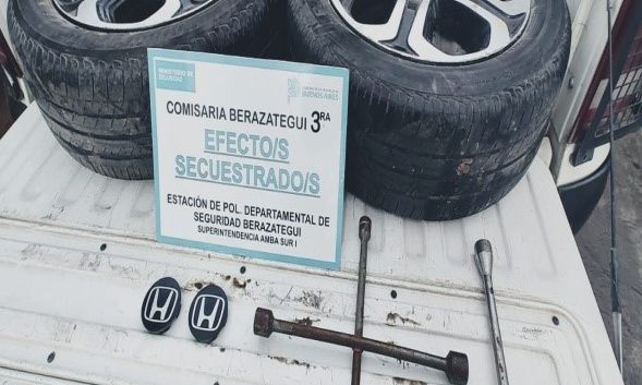 Berazategui – Un detenido por robo de neumáticos