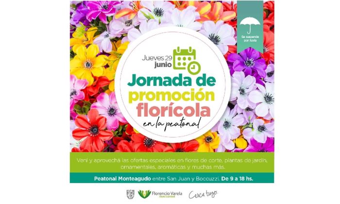 F. Varela – Jueves 29 - Jornada florícola en la peatonal Monteagudo