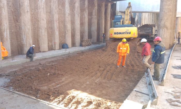 Florencio Varela - Avances de obra en los pasos bajo a nivel