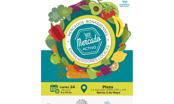 Florencio Varela – Lunes 24 de julio - Mercado activo en Barrio 3 de Mayo