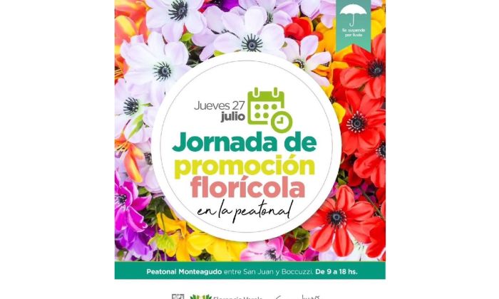 Florencio Varela – Jornada florícola en la peatonal Monteagudo