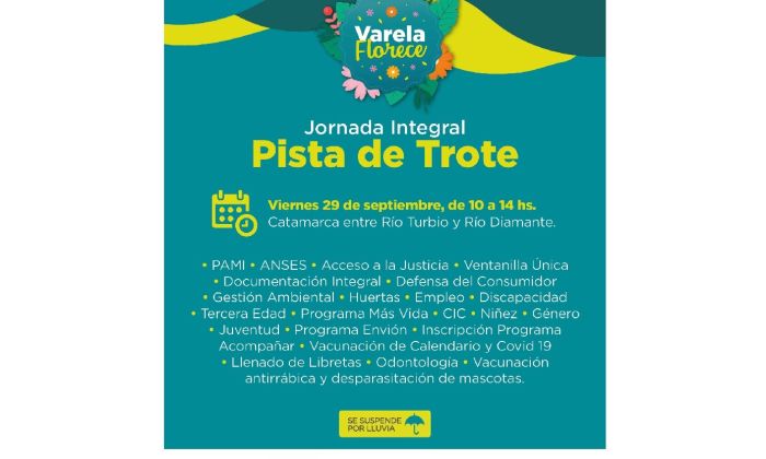 Florencio Varela - Jornada de asesoramiento integral en Pista de trote