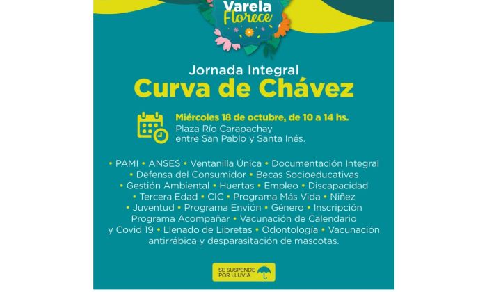 F. Varela – 18 de Octubre - Jornada de Asesoramiento integral en Curva de Chávez