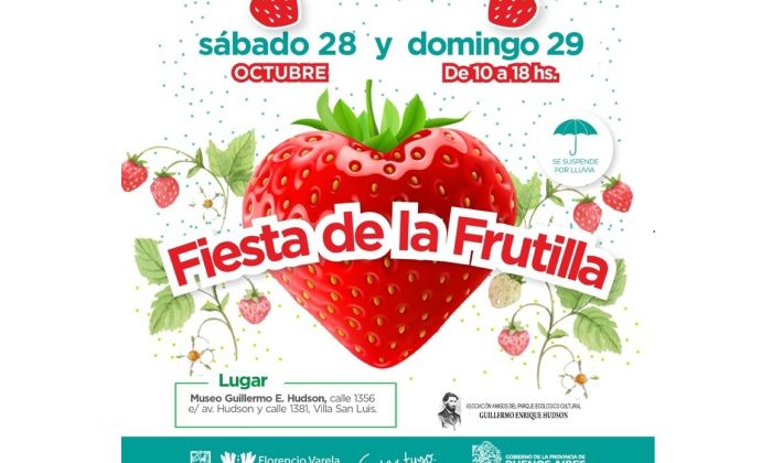 28 y 29 de octubre - Fiesta de la Frutilla: un sitio para la industria y la agricultura varelense