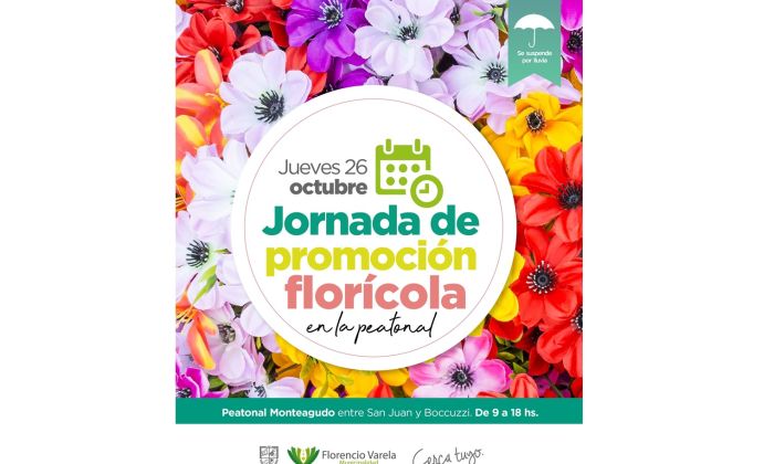 Florencio Varela – Jornada florícola en la peatonal Monteagudo