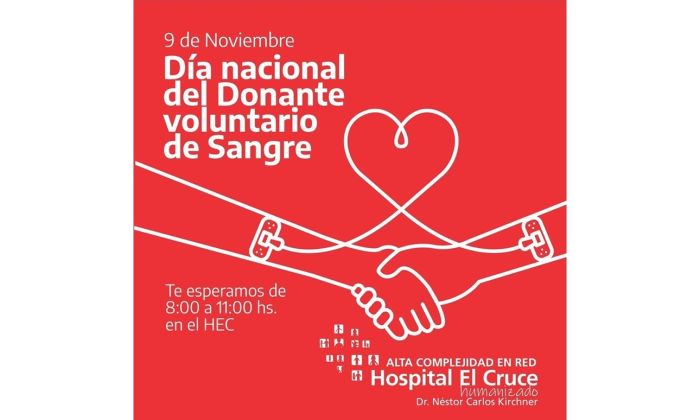 F. Varela – 9 de noviembre, Día nacional del donante de sangre: celebremos donando