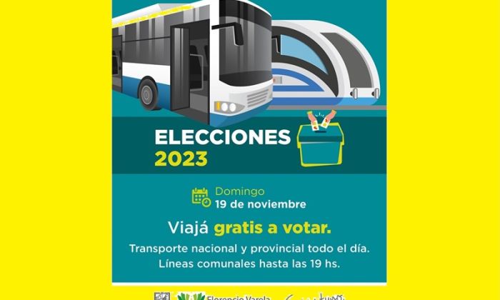 Florencio Varela - Transporte público gratuito para asistir a votar