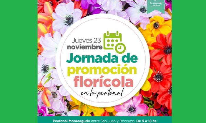 Florencio Varela – Jornada florícola en la peatonal Monteagudo