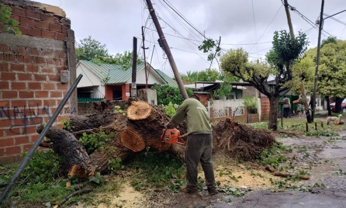 Florencio Varela - Tras el temporal, continuaron los trabajos en los barrios