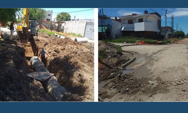 Florencio Varela - Avances de obras viales en Villa Mónica Nueva y El Parque