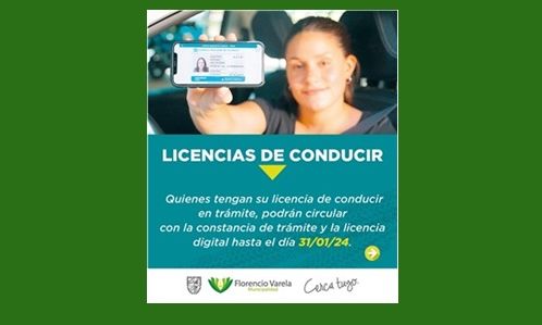 Florencio Varela - Licencia de conducir provisoria por falta de insumos