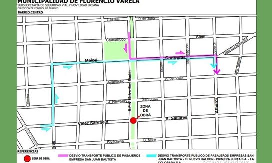 F. Varela – Reprogramación de obras viales en Av. San Martín
