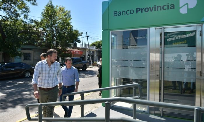 Florencio Varela – Habilitaron dos nuevos cajeros del Banco Provincia en Zeballos