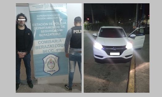 Berazategui – Auto robado, persecución, un detenido, un prófugo