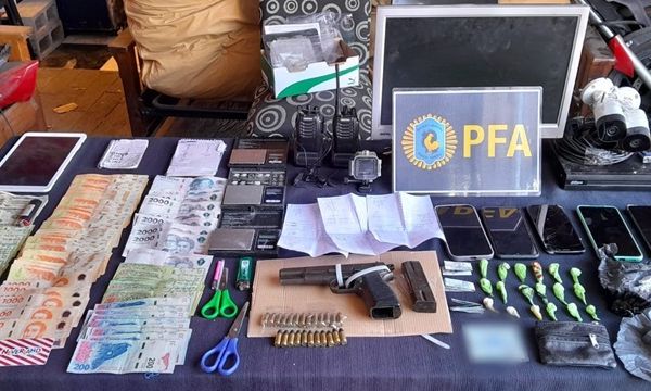 La Policía Federal Argentina desbarató un búnker de drogas en Pilar