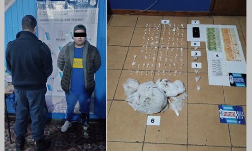 Quilmes – Allanamiento: un detenido por venta de cocaína en Villa Itatí