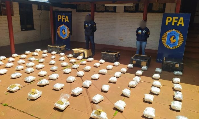 Misiones - La PFA secuestró más de 89 kilos de marihuana ocultos en encomiendas