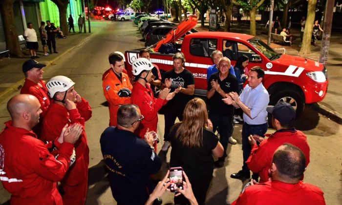 Dos unidades de rescate viajaron desde Florencio Varela rumbo a Villa Gesell