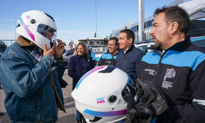 F. Varela - Municipio y Provincia: operativo vial  de concientización en Pte. Sarmiento