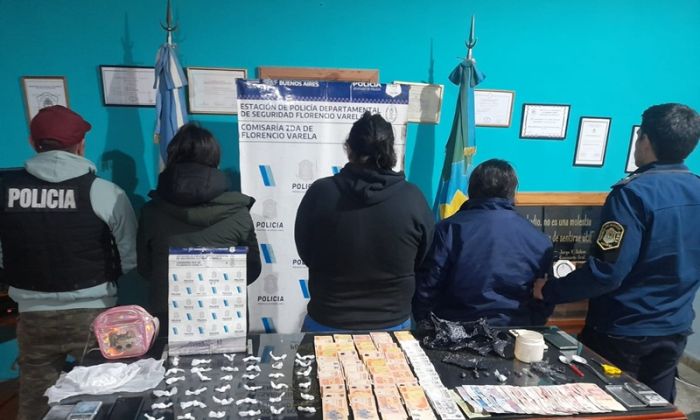 F. Varela – Allanamiento por venta de drogas, tres aprehendidos