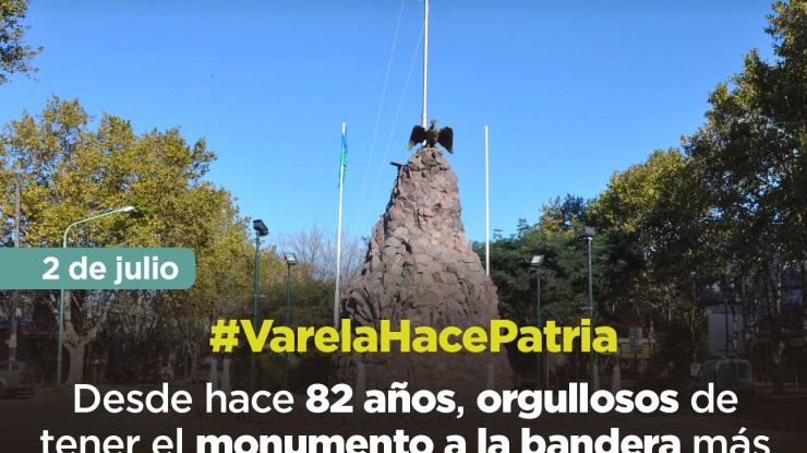 Florencio Varela: El monumento a la Bandera cumple 82 años
