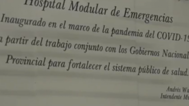 Andrés Watson formalizó la apertura del Hospital Modular en el distrito