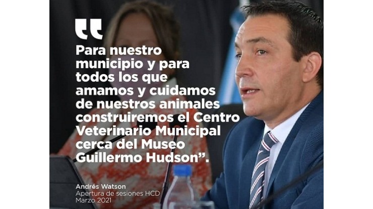 Watson contó cómo será el hospital veterinario municipal