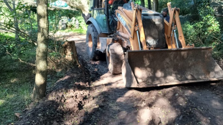 Municipio comienza obras para ubicar históricos adoquines