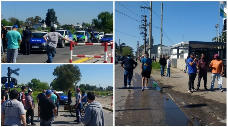 Trabajadores de Gri Calviño cortan la Ruta 36