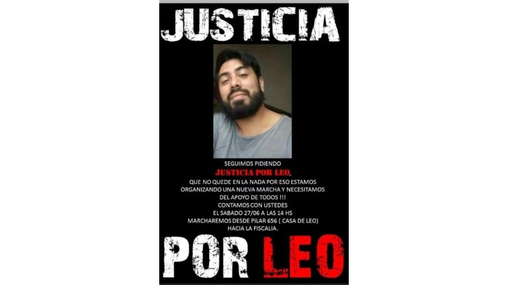 Marcha por el crimen de Leo Mendoza