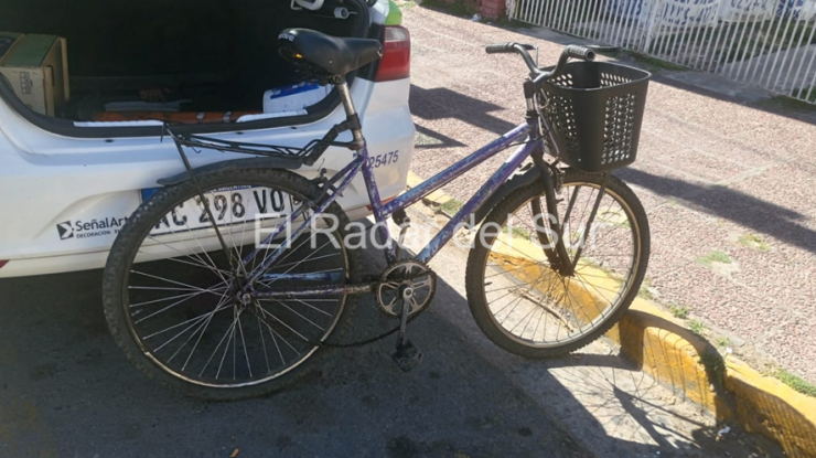 Malviviente robó una bicicleta e intentó darse a la fuga