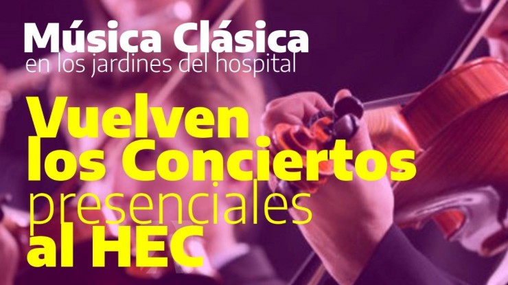 Vuelven los Conciertos presenciales a los jardines del HEC