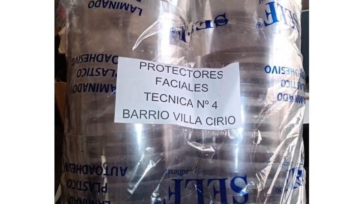 Escuelas técnicas y CFP confeccionan material de protección sanitaria