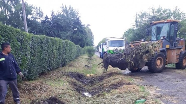 Tras las lluvias, reforzaron tareas de saneamiento hidráulico 