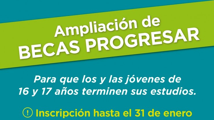 Ampliación de las “Becas Progresar”