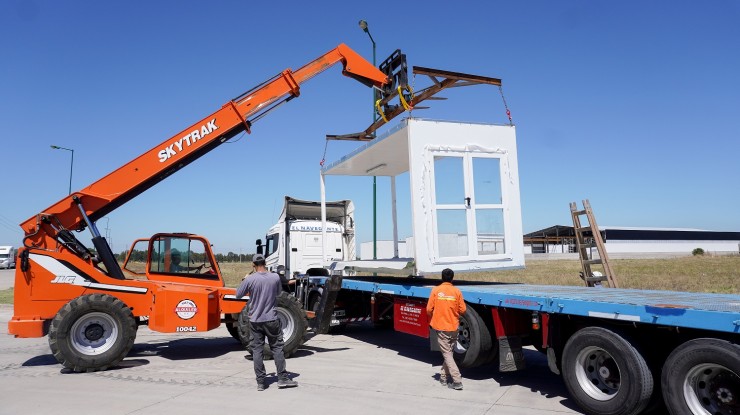 Los Hospitales Modulares salen de Varela rumbo a sus cuatro destinos