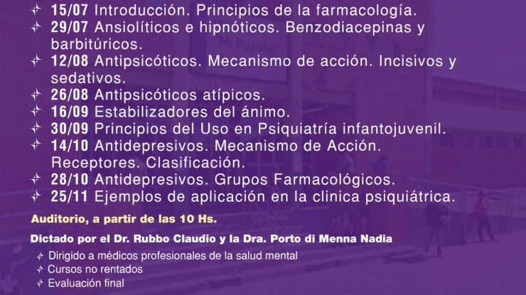 Comienza el curso de Psicofarmacología Básica en el Hos.Mi Pueblo