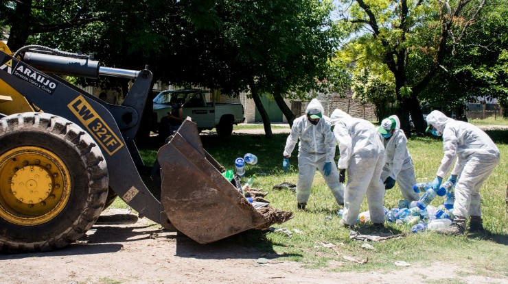 Jornada de descacharrización en barrio Km 26