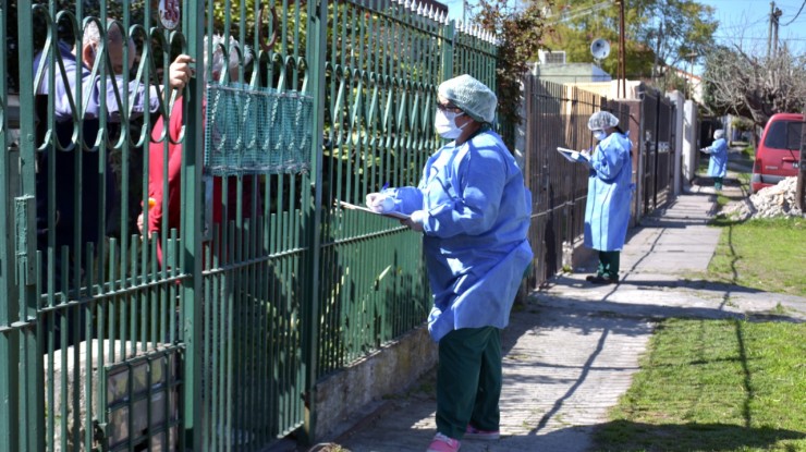 Operativo socio-sanitario en Villa Aurora